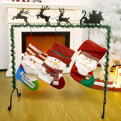 FORUP Christmas Stocking Holder Stand - Elk Design for Festive Home Decor | Durable and Stylish