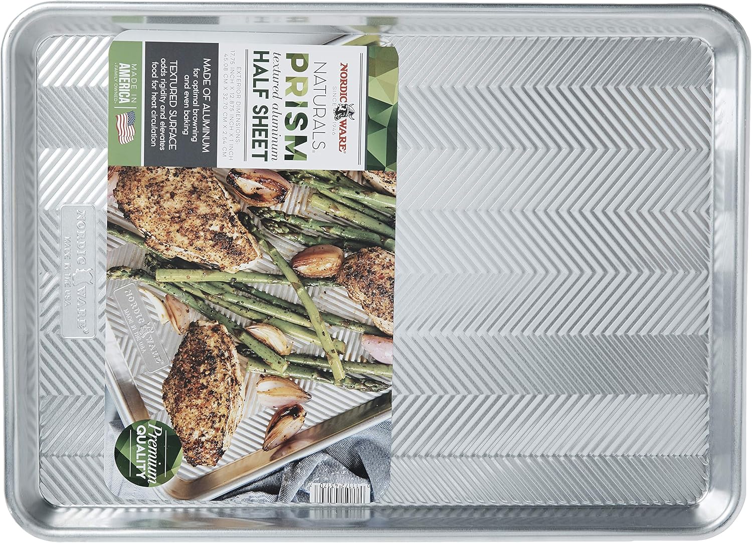 Nordic Ware Prism Half Sheet - Metallic Finish for Even Baking | Perfect for Cookies and Roasting