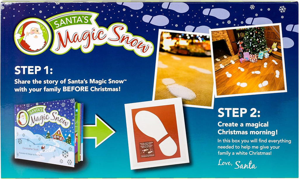 Santa Claus Book & Snow Boot Stencil Kit - 3 Piece Holiday Craft Set