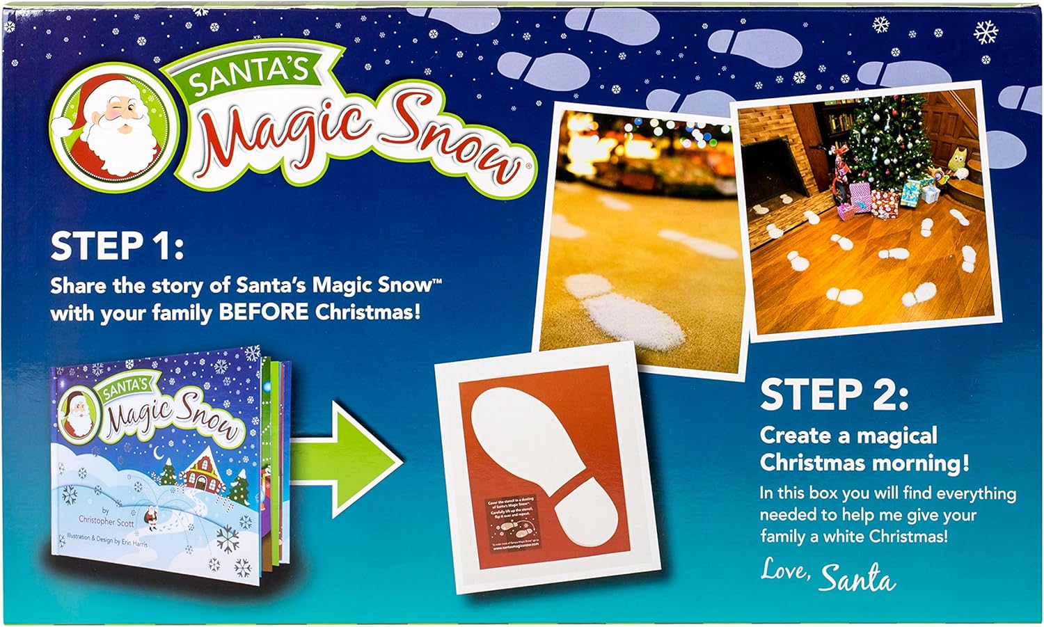 Santa Claus Book & Snow Boot Stencil Kit - 3 Piece Holiday Craft Set