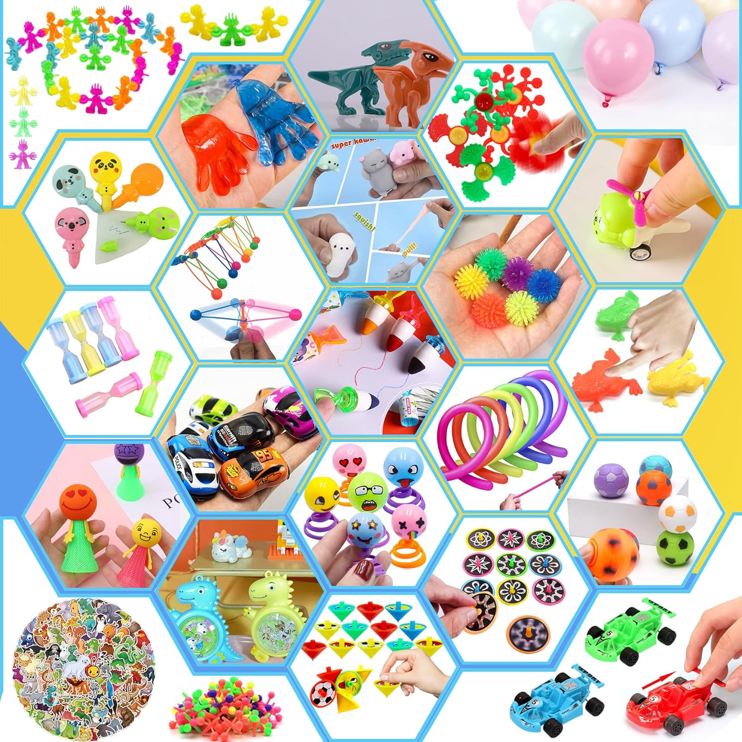 Skiennix Fidget Toys Pack - 1000+ PCS Party Favors for Kids | Perfect for Birthdays & Christmas Goodie Bags