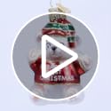 Old World Christmas Baby's 1st Teddy Bear Glass Blown Ornament - Handcrafted Holiday Keepsake, Baby’s First Christmas