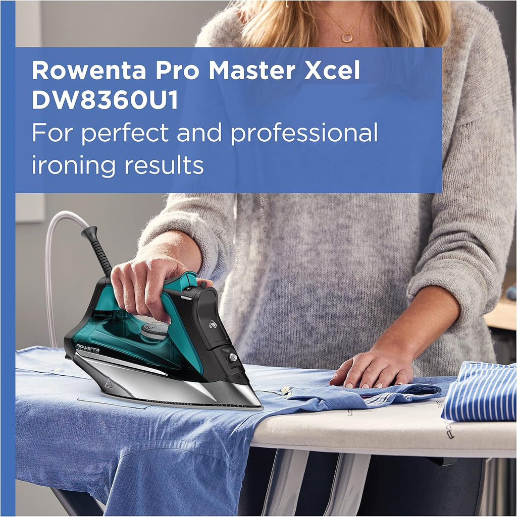Rowenta Pro Master Steam Iron - Stainless Steel Soleplate, Anti-Drip, 210 g/min, 1775 Watts, 400 Microsteam Holes