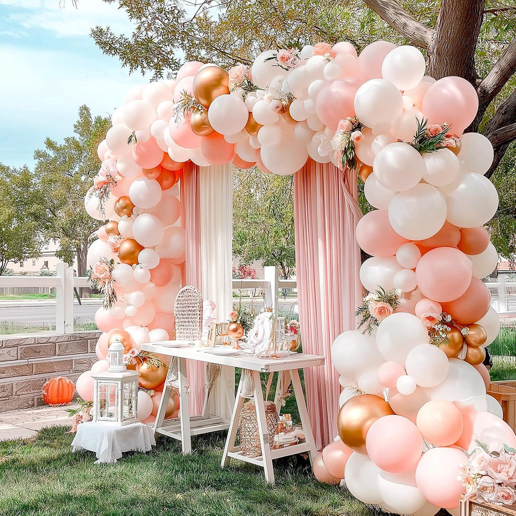 Bezente Balloon Arch Kit - 98.4ft Decorating Garland with 600 Glue Dots for Weddings & Parties