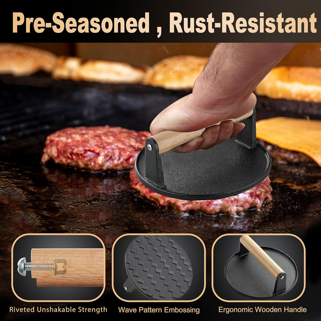 238PCS Premium Griddle Accessories Kit - Essential Tools for Flat Top Grill | Enlarged Spatulas, Burger Press & Basting Cover
