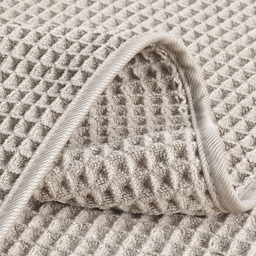 POLYTE 430 GSM Microfiber Lint Free Hand Towel, 16 x 30 in, 4 Pack (Waffle Weave)