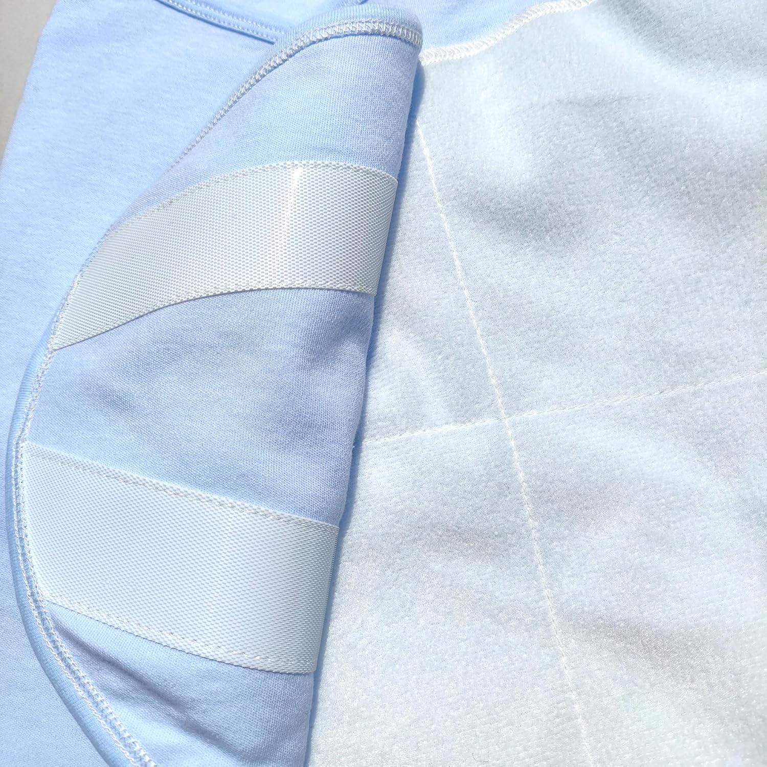 Skiennix Adjustable Cotton Swaddle Sleep Sack - Soft & Breathable Wearable Blanket for Babies 3-6 Months | Cozy Solid Blue Design