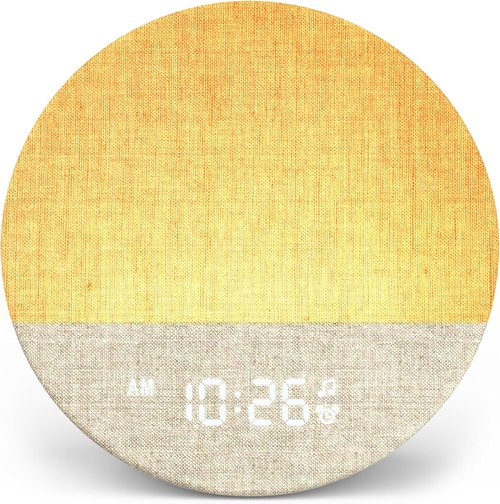 Dreamegg Sunrise 1 - Customizable Sunrise Alarm Clock & Sound Machine | 29 Soothing Sounds & Dimmable Night Light