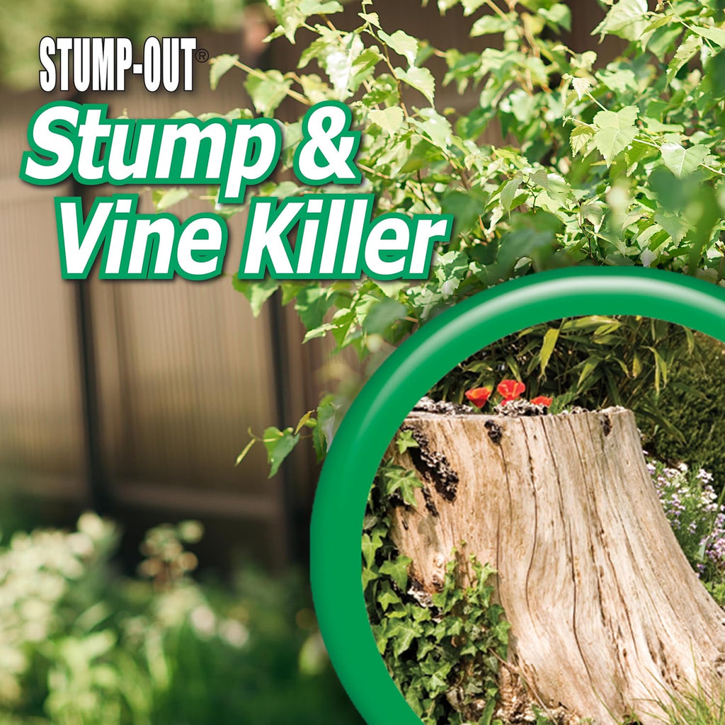Stump-Out Stump & Vine Killer - Fast-Acting 8 oz Concentrate with Applicator for Home Use