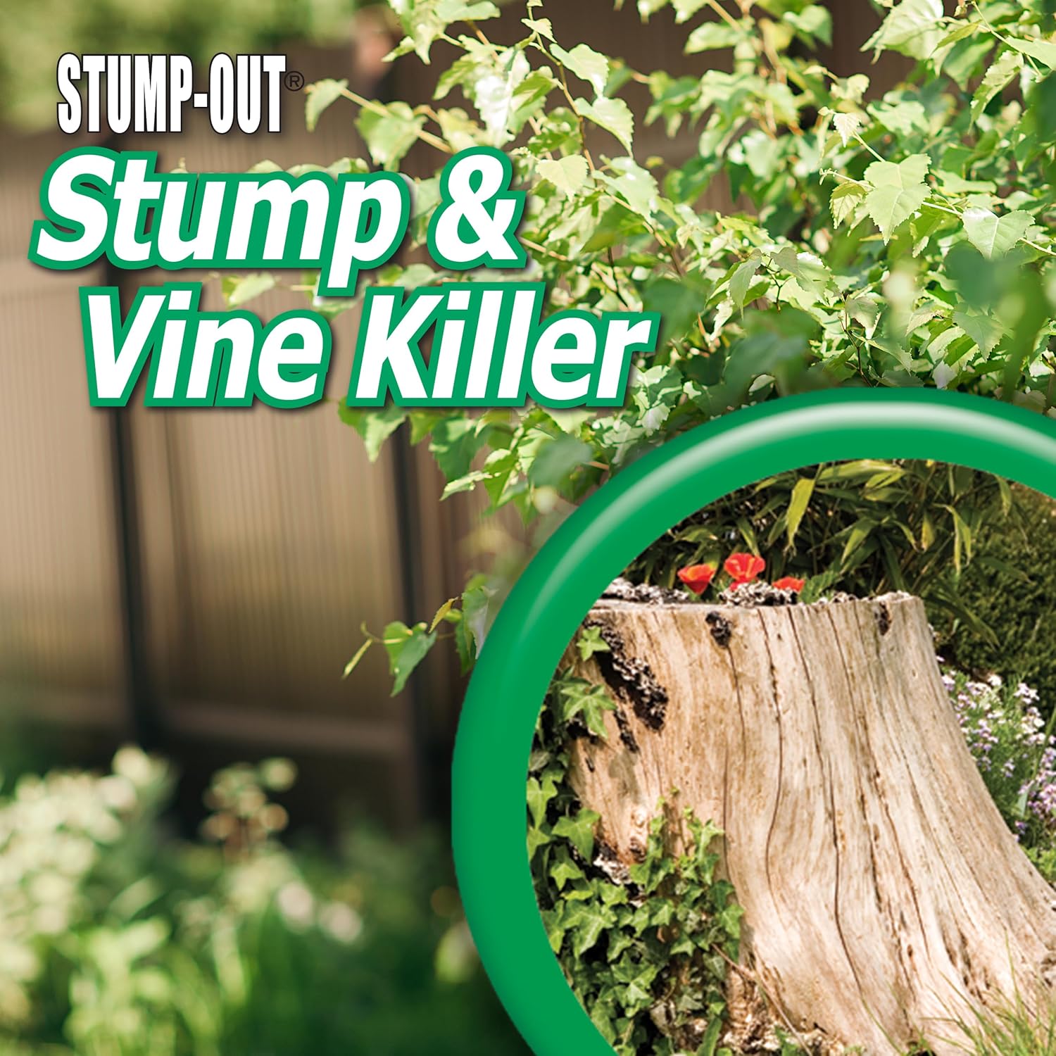 Stump-Out Stump & Vine Killer - Fast-Acting 8 oz Concentrate with Applicator for Home Use