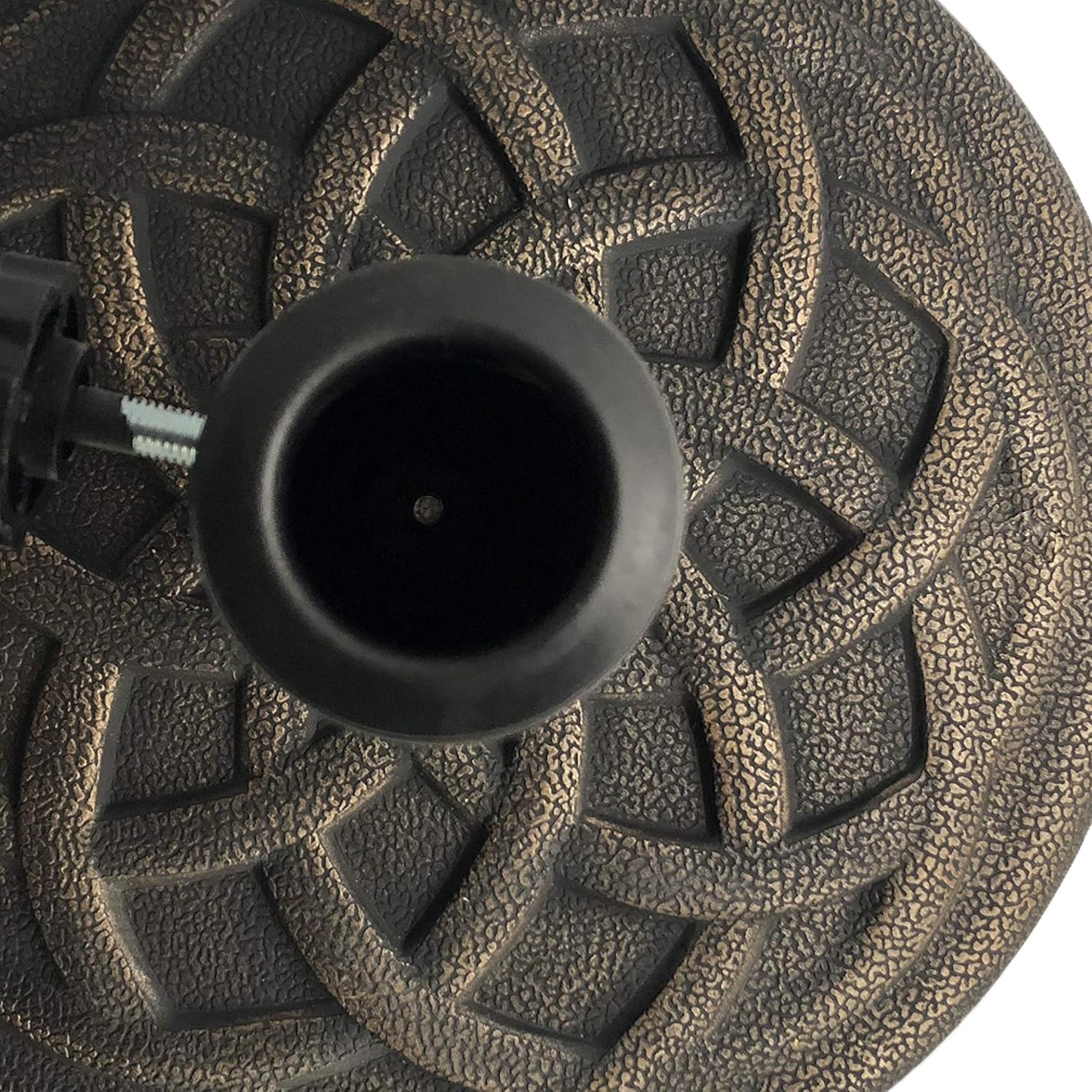 Backyard Expressions Umbrella Base - 21 Pound Heavy-Duty Design in Elegant Bronze Finish