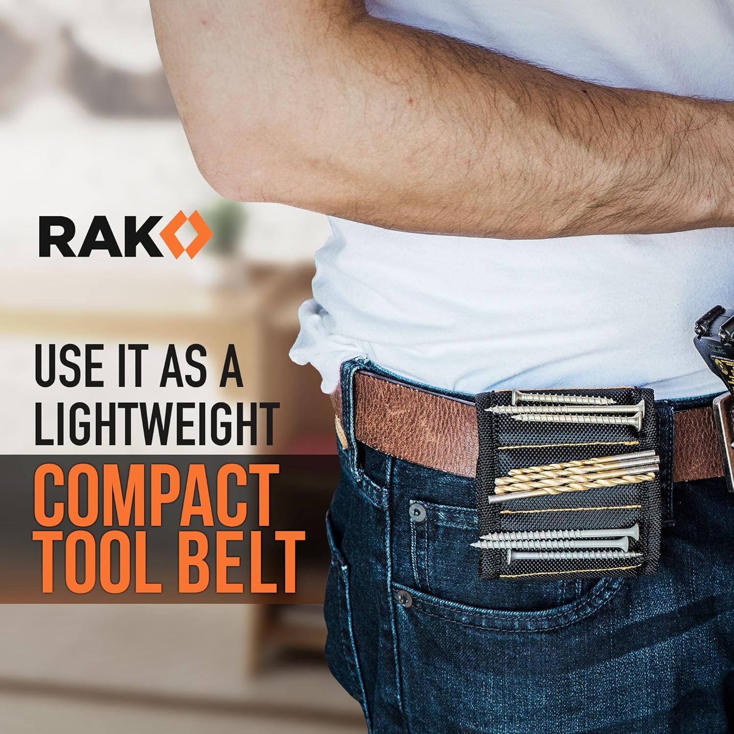 RAK Magnetic Wristband for Tools - Premium Tool Holder with Powerful Magnets | Ideal Gift for Dads, Handyman