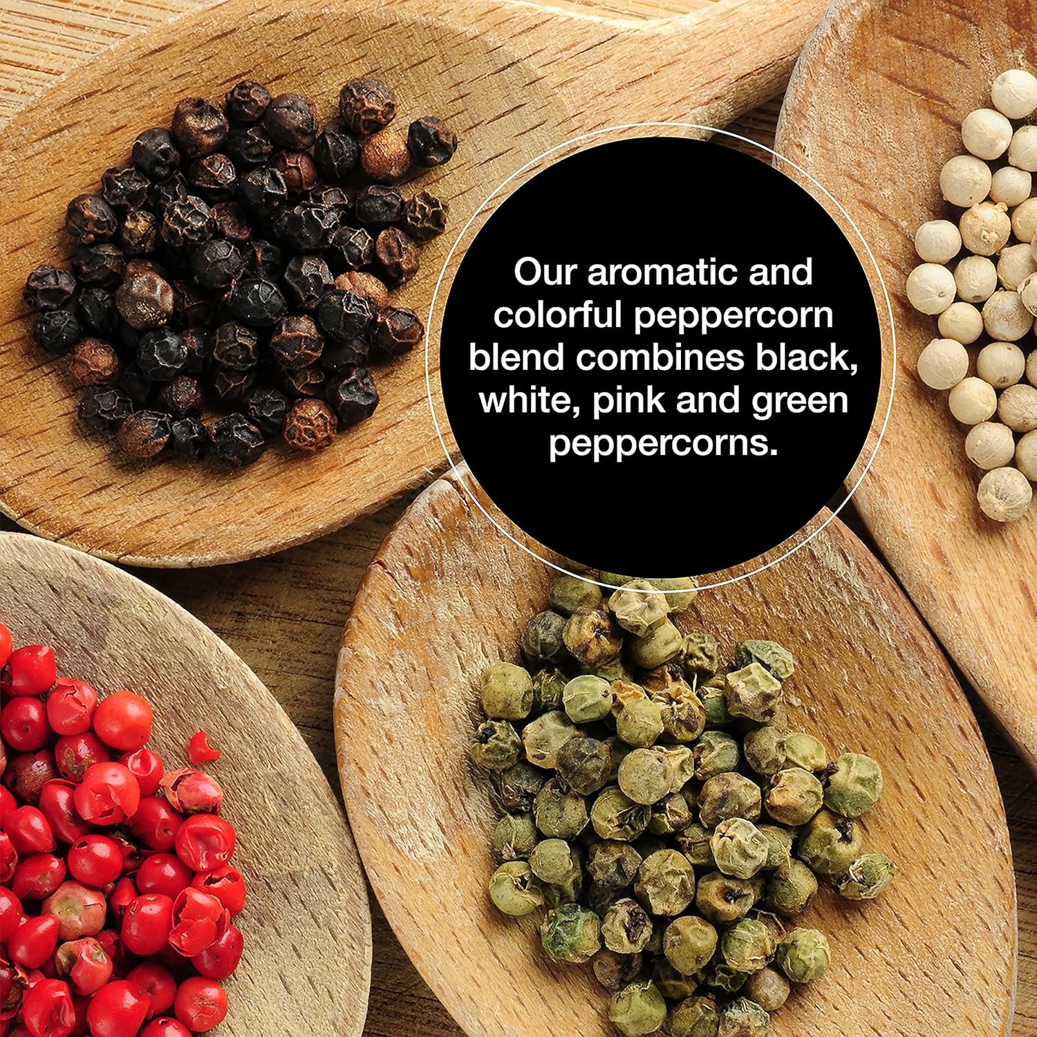 Spice Lab Rainbow Peppercorns - All-Natural Mixed Peppercorns in 1 Pound Resealable Bag | Gluten-Free