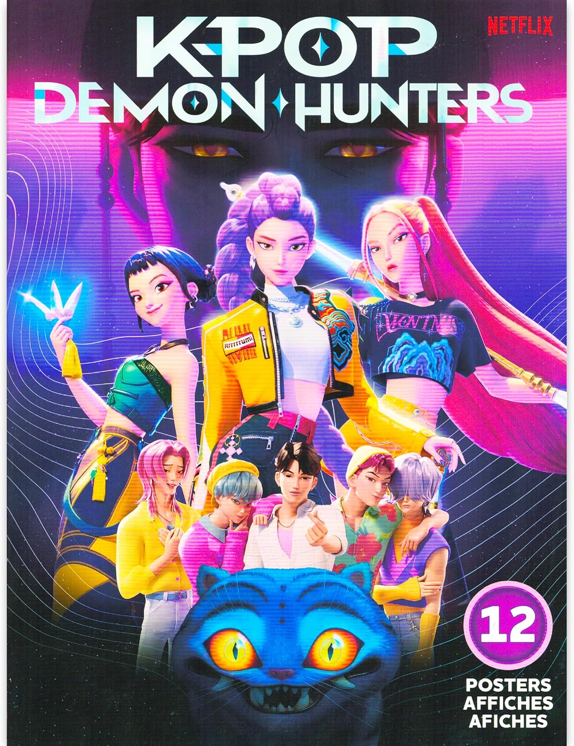 Netflix Kpop Demon Hunters Poster Book - 12 Stunning Posters & Decals for Kids' Room Decor | Perfect for Boys and Girls