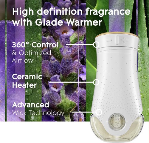 Glade PlugIns Refills Air Freshener - Tranquil Lavender & Aloe | Scented Essential Oils, 10 Count (Pack of 2)