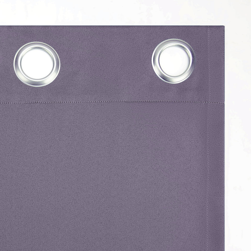 Sun Zero Barrow 2-Pack Energy Saving Grommet Curtain Panel Pair, Lavender, 54" W x 84" L (2 Panels)