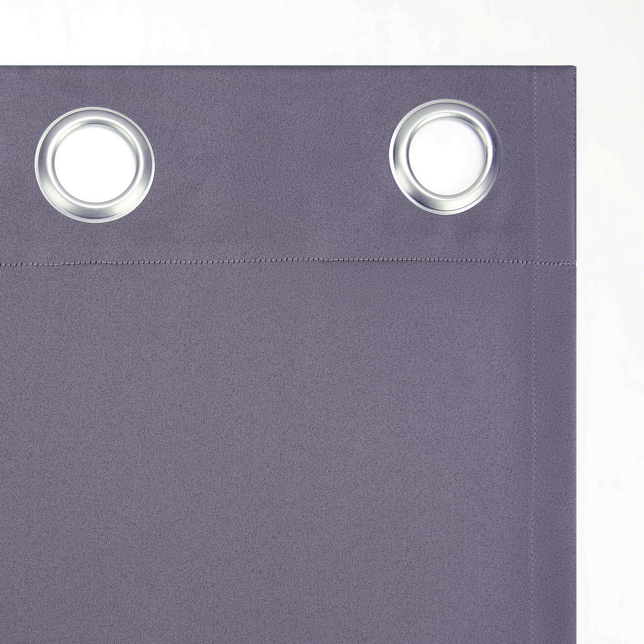 Sun Zero Barrow 2-Pack Energy Saving Grommet Curtain Panel Pair, Lavender, 54" W x 84" L (2 Panels)