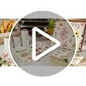Preboun 4-Pack Vintage Flower Kitchen Towels - 16x24 Inch Absorbent Cotton