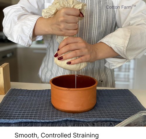 Farm Grade 100 XL Cheese Cloth by Cotton | 100% Unbleached, Reusable Straining & Cooking Cloth - 36x36 Inch