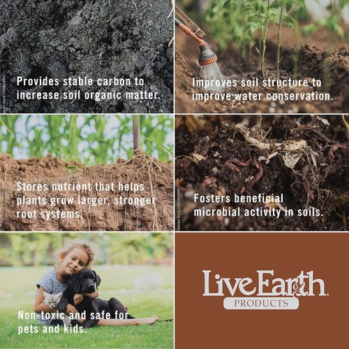 Live Earth Products Humate Soil Conditioner - Enhance Soil Health | 50 lb Bag
