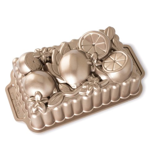 Nordic Ware Citrus Blossom Loaf, 6 Cup, Toffee