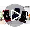 Lamoutor Velvet Jewelry Gift Box Set - 4 Pack (Red, Black, Blue, Coffee)