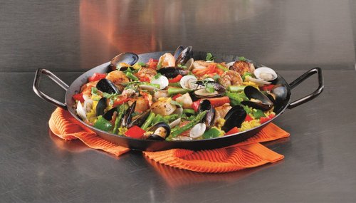 Lodge Pre-Seasoned Carbon Steel Skillet - Use in the Oven, on the Stove, on the Grill, or Over a Campfire - 15 Inch