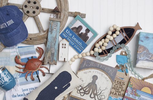 Primitives by Kathy Decorative Kitchen Towel - The Beach is My Happy Place