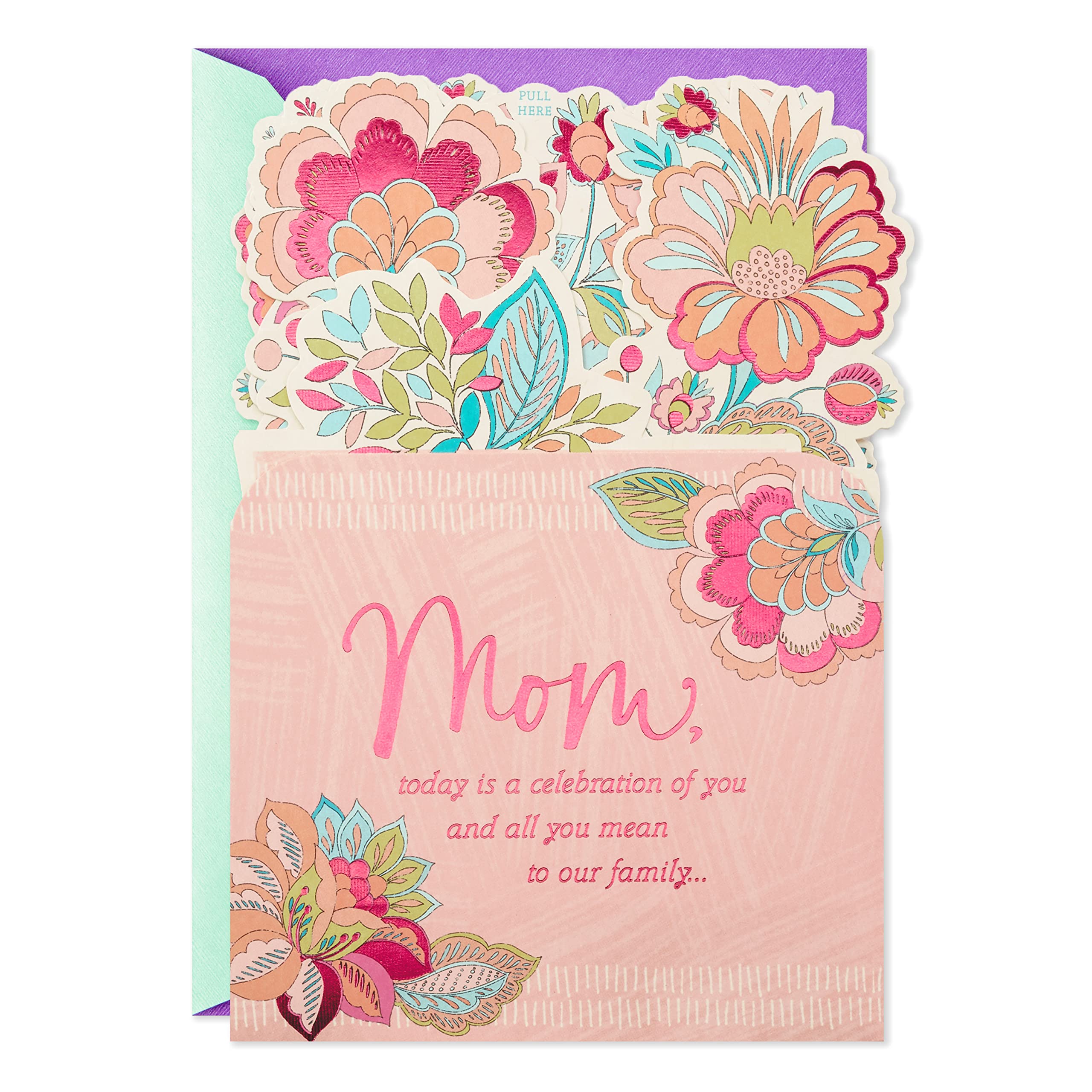 Hallmark Paper Wonder Mother's Day Pop Up Card Bundle with Mahogany Mothers Day Pop Up Card for Mom
