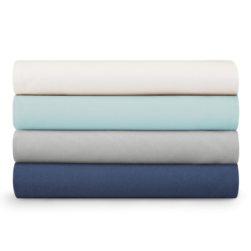Nautica - Queen Sheets, Cotton Sateen Bedding, 400 Thread Count, Silky Smooth & Wrinkle Resistant (Regatta Navy, Queen)
