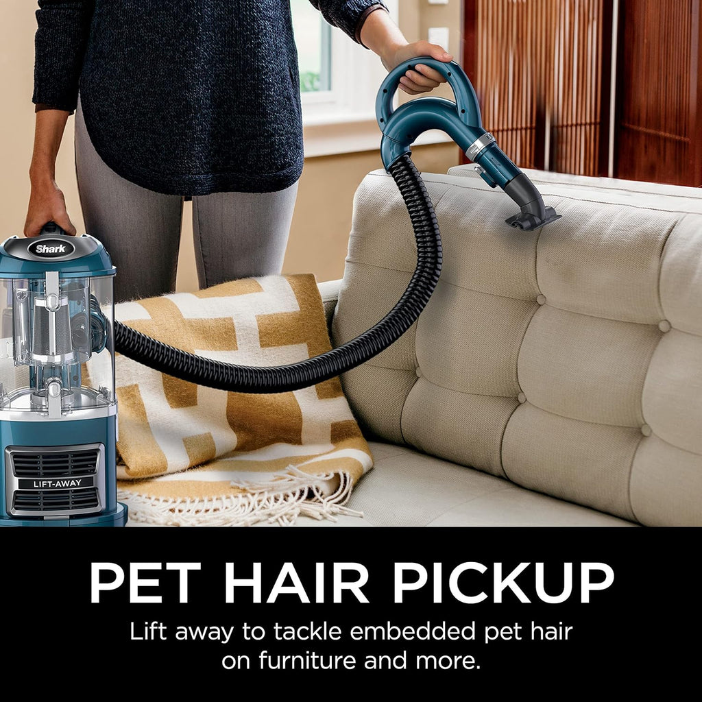 Shark Navigator Lift-Away Vacuum - Self-Cleaning Brushroll & HEPA Filter | Ideal for Pets, Teal, ZU503AMZ