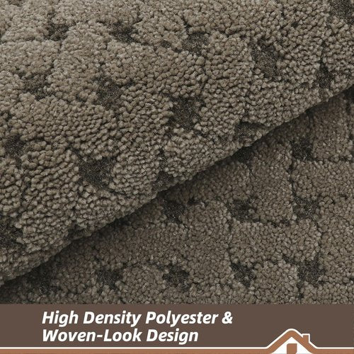 BEQHAUSE Dirt Trapper Door Mat Non-Slip Entryway Rugs Stain Resistant Absorbent Dog Doormats Woven-Look Washable Welcome Floor Doormat for Front Back Door, Muddy Wet Shoes & Paws, 32" x 48", Brown