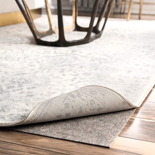 nuLOOM 2' x 6' Premium Eco-Friendly Felt Rug Pad, 1/8 " Thick Low Profile, Non-Slip Backing, Customizable Size, Hardwood, Carpet, Tile, Vinyl, Linoleum, Made in USA, 100% Recycled Materials