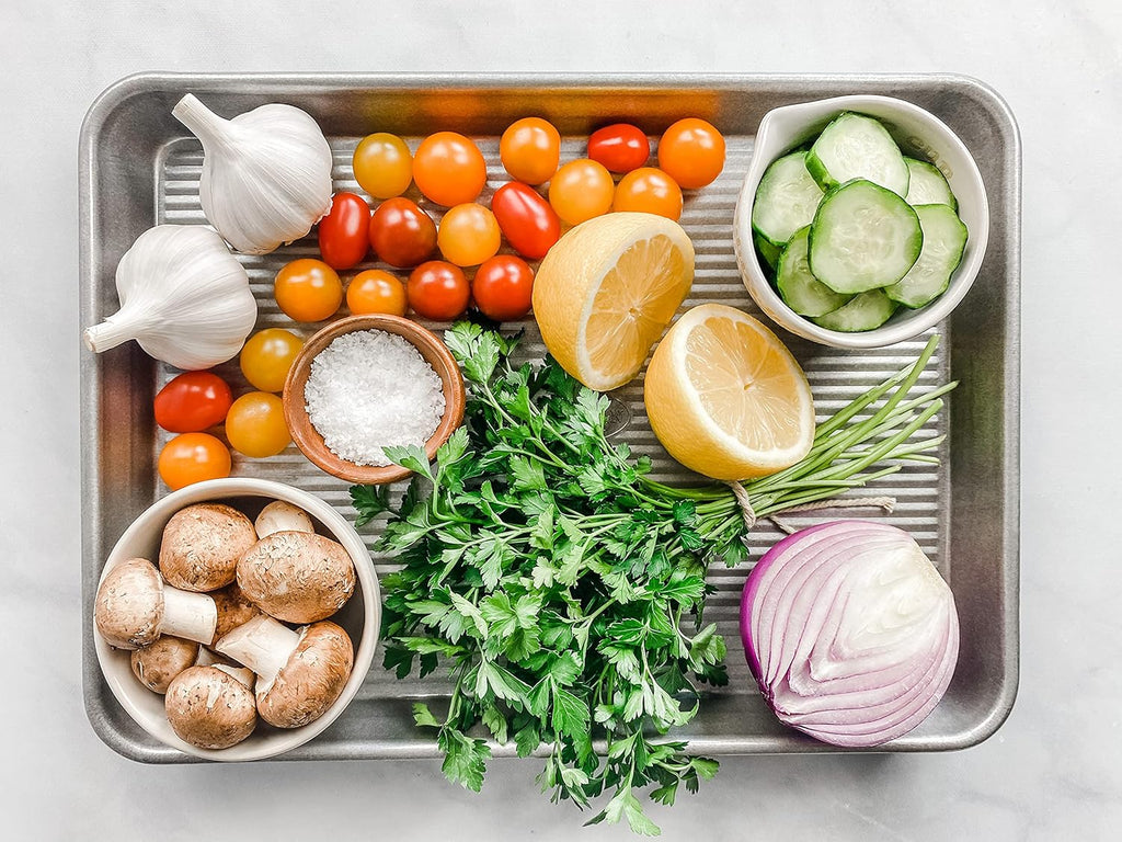 USA Pan Bakeware Nonstick Quarter Sheet Pan - Durable Aluminized Steel | 13 x 9.5 x 1 Inches