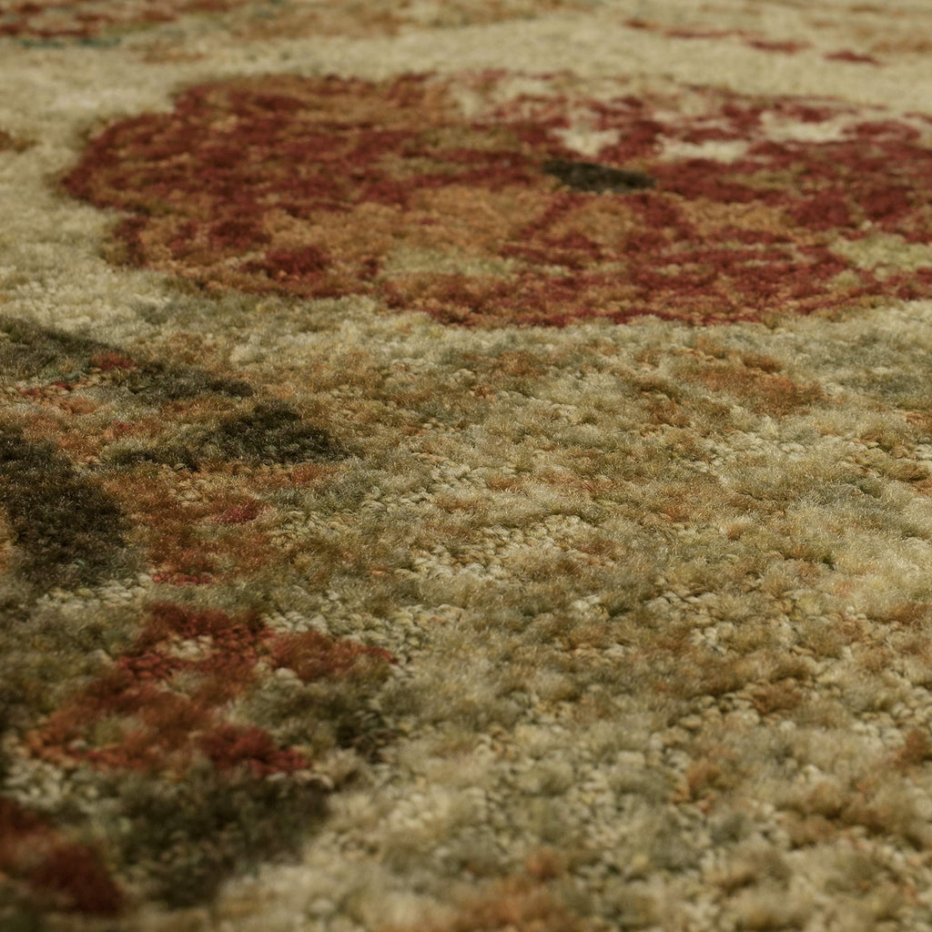 Mohawk Home Caravan Ornamental Floral Medallion 1' 8" x 2' 10" Area Rug - Orange - Perfect for Living Room, Dining Room, Office