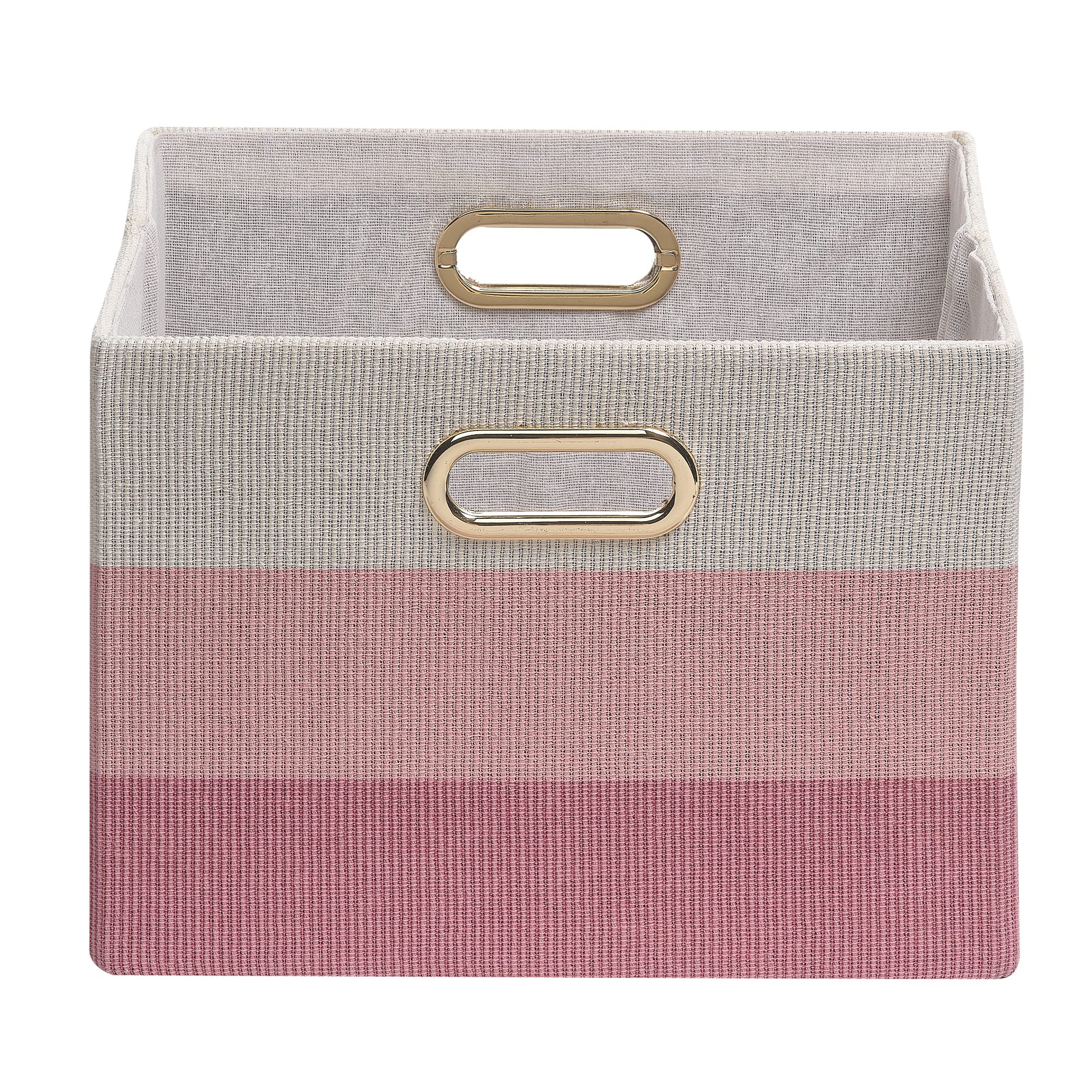 Lambs & Ivy Pink Ombre Foldable/Collapsible Storage Bin/Basket