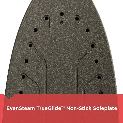 BLACK+DECKER Easy Steam Compact Iron - Dual Position Cord & TrueGlide Non-Stick Soleplate | Vertical Steam