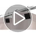 Black Crystal Shower Curtain Hooks - 12Pcs Sparkly Diamond Rings