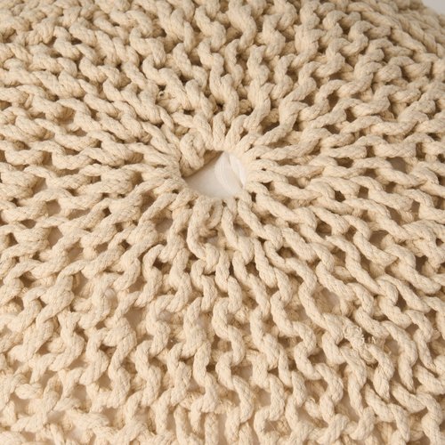 Christopher Knight Home Barwick Pouf, Ivory