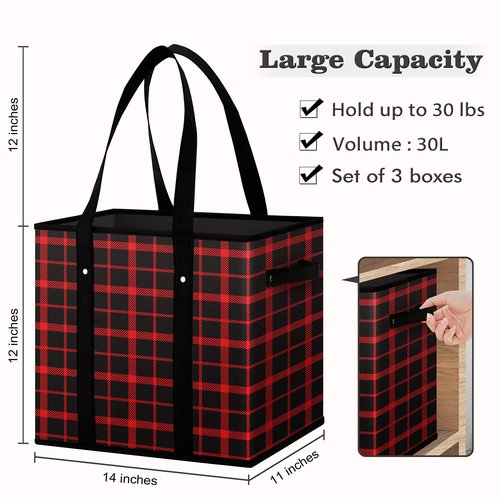 WISELIFE Reusable Grocery Bags 8 Pack,Large Grocery Tote Bag Water Resistant Shopping Bags Foldable Grocery Bag for Clothes,Shoes and Picnic,Red