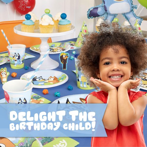Bluey Plates and Napkins for 32 Guests | Bluey Birthday Decorations for Party | Officially Licensed