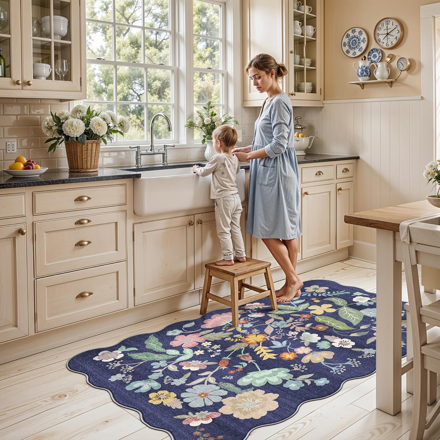 Skiennix Washable 3x5 Entryway Area Rug - Ultra Soft, Anti-Slip, Water-Resistant, Purple