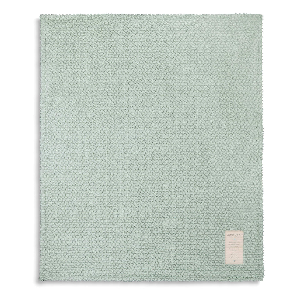 DEMDACO Grandma and Me Soft Snuggly Sage 60 x 50 Inch Polyester Fabric Comforting Toddler Cuddle Blanket