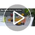 12-Pack 2oz Transparent Glass Bottles with Lids - Leakproof