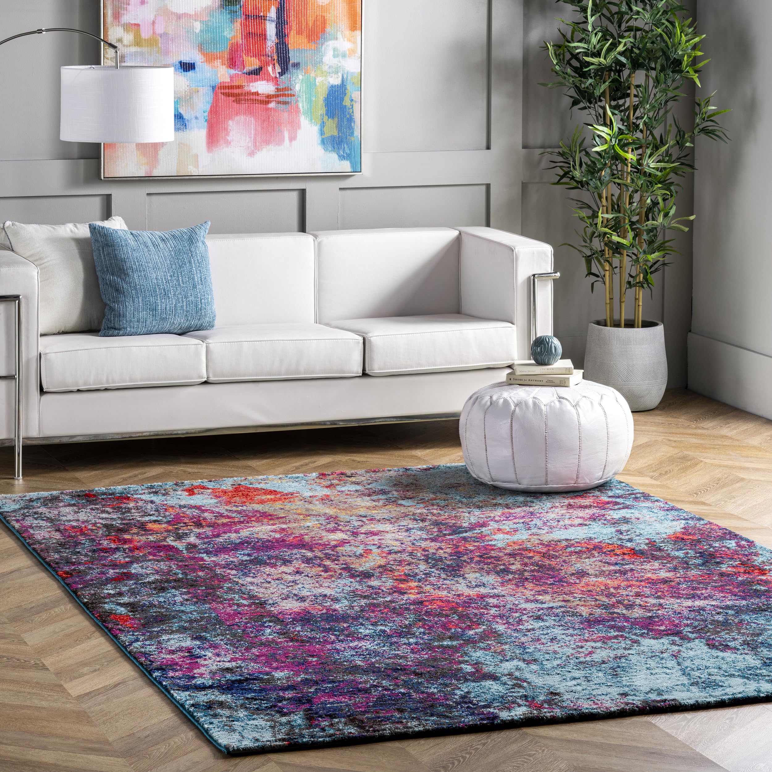 nuLOOM Reva Colorful Abstract Accent Rug, 3x5, Multi