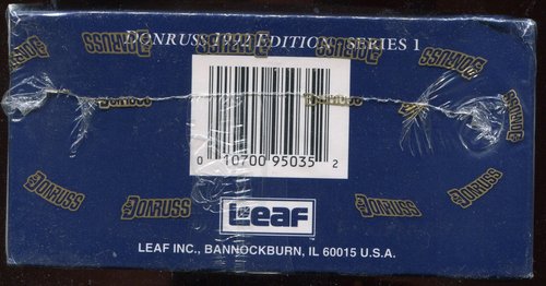 1992 Donruss Series I Major League Baseball Puzzle Cards Unopened Box - 36 Packs Per Box. Look for Rookies and Hall of Fame Member Cards.