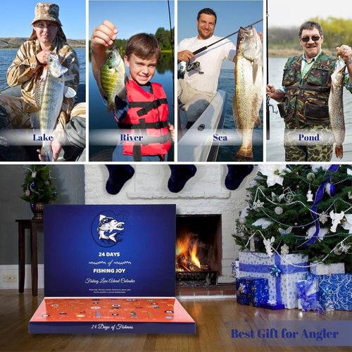 Advent Calendar Fishing Lures - 24-Day Countdown Set for Men & Teens | Perfect Christmas Gift 2025