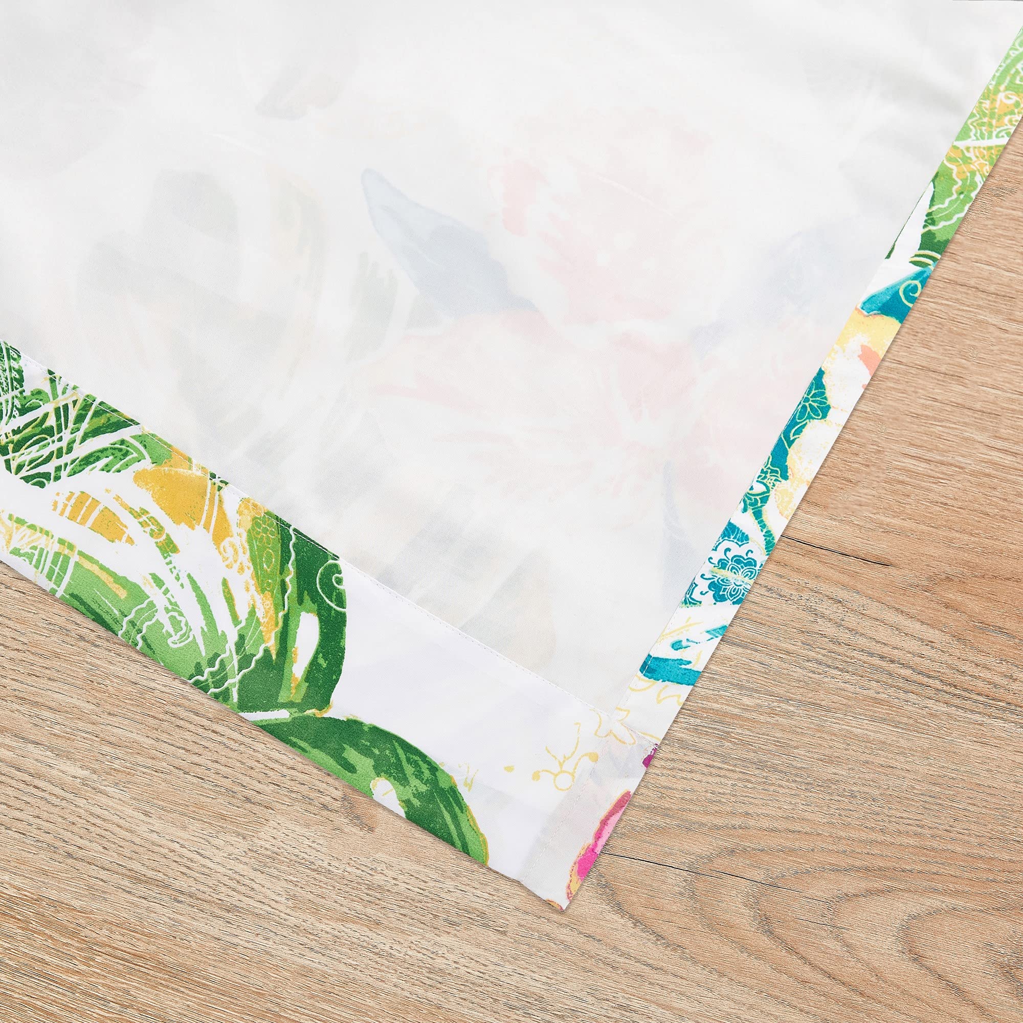 Greenland Home Tropics Window Valance, 84 x 16 inches, Coral