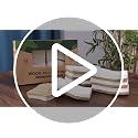 12-Pack Natural Kitchen Sponges, Biodegradable Cellulose & Coconut Scrubbers