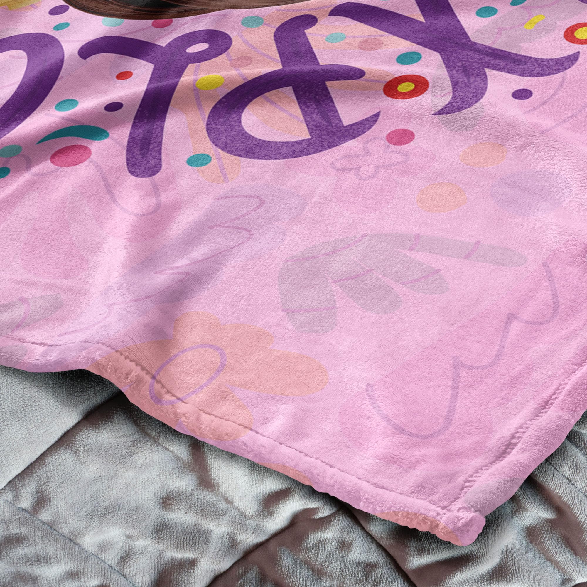 Northwest Dora The Explorer Running Dora Silk Touch Throw Blanket, Soft Fleece, Cartoon Character, 40 x 50 inches